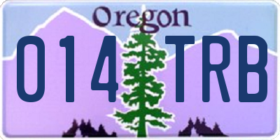 OR license plate 014TRB