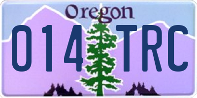 OR license plate 014TRC