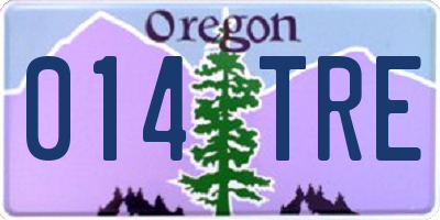 OR license plate 014TRE