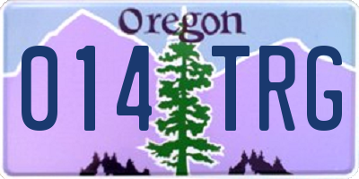 OR license plate 014TRG