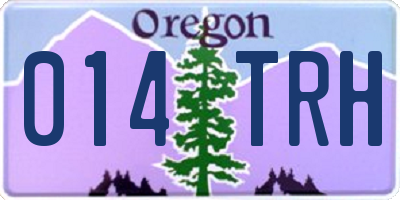 OR license plate 014TRH