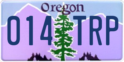 OR license plate 014TRP