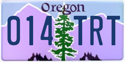 OR license plate 014TRT