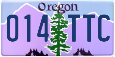 OR license plate 014TTC