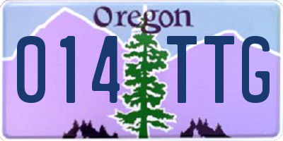 OR license plate 014TTG