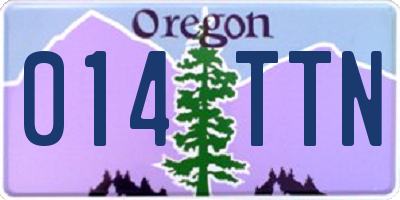 OR license plate 014TTN