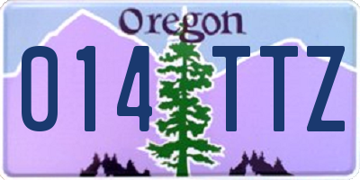 OR license plate 014TTZ