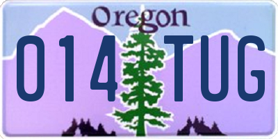 OR license plate 014TUG