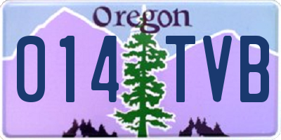 OR license plate 014TVB