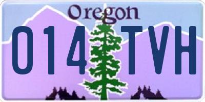 OR license plate 014TVH