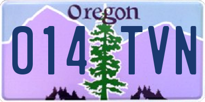 OR license plate 014TVN