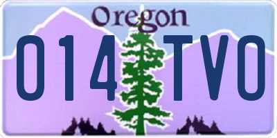 OR license plate 014TVO