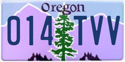 OR license plate 014TVV