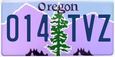 OR license plate 014TVZ