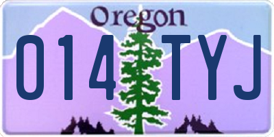 OR license plate 014TYJ