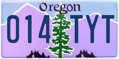 OR license plate 014TYT
