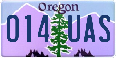 OR license plate 014UAS