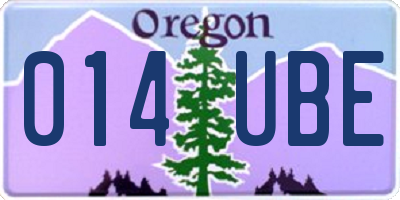 OR license plate 014UBE