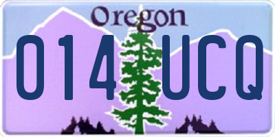 OR license plate 014UCQ