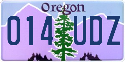 OR license plate 014UDZ