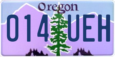 OR license plate 014UEH