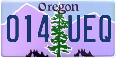 OR license plate 014UEQ