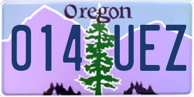OR license plate 014UEZ