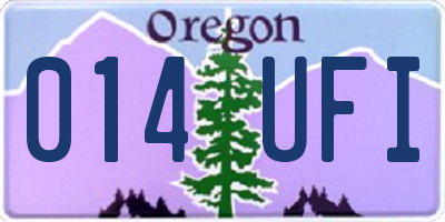 OR license plate 014UFI