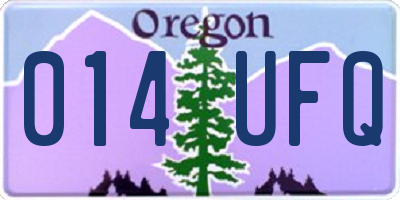 OR license plate 014UFQ