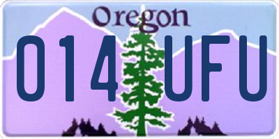 OR license plate 014UFU