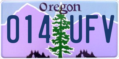 OR license plate 014UFV