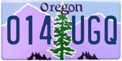 OR license plate 014UGQ