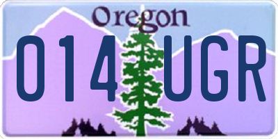 OR license plate 014UGR