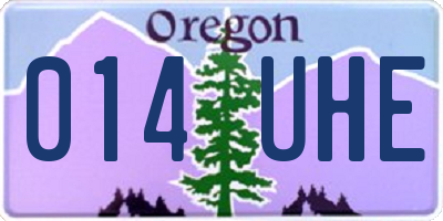 OR license plate 014UHE