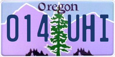 OR license plate 014UHI
