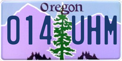 OR license plate 014UHM