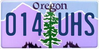 OR license plate 014UHS