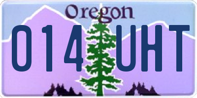 OR license plate 014UHT