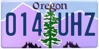 OR license plate 014UHZ