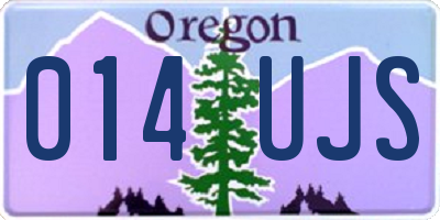 OR license plate 014UJS