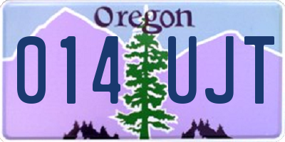 OR license plate 014UJT