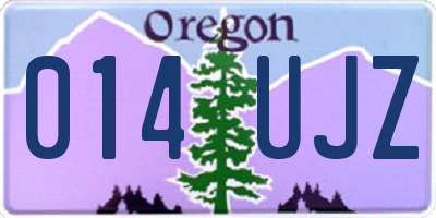 OR license plate 014UJZ