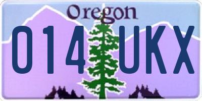 OR license plate 014UKX