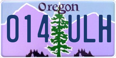 OR license plate 014ULH