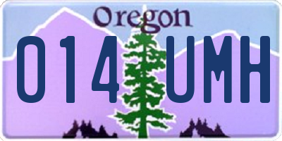 OR license plate 014UMH