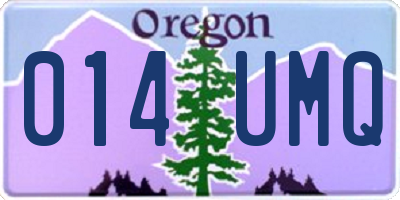 OR license plate 014UMQ
