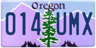 OR license plate 014UMX