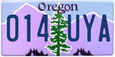 OR license plate 014UYA