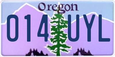 OR license plate 014UYL
