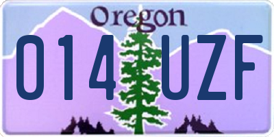 OR license plate 014UZF